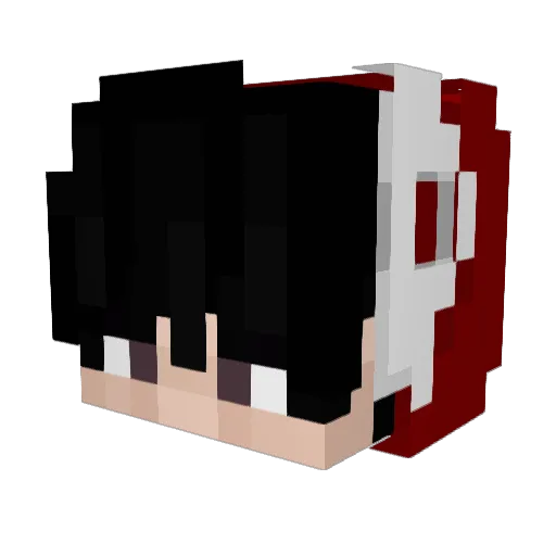 twopercs Minecraft avatar head, 3D render
