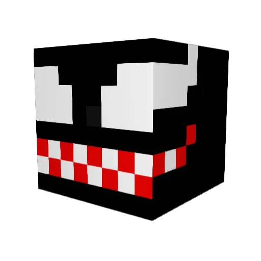 twosantos Minecraft avatar head, 3D render