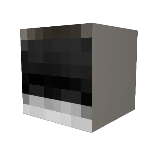 twoscuffed Minecraft avatar head, 3D render