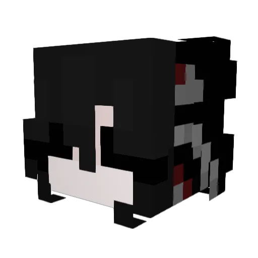 twqa Minecraft avatar head, 3D render