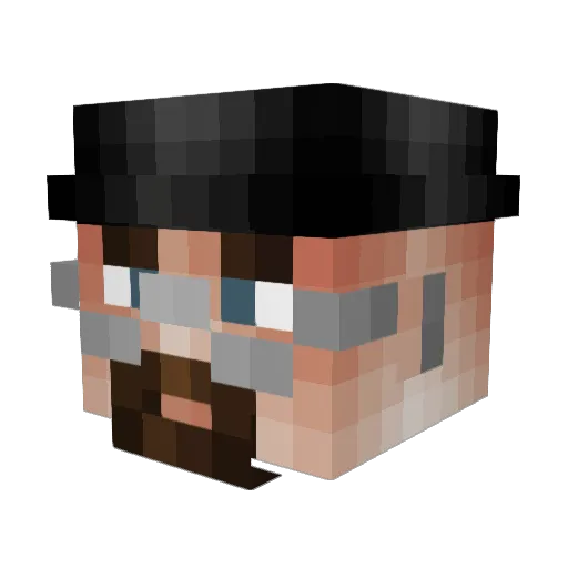 twrecked27 Minecraft avatar head, 3D render