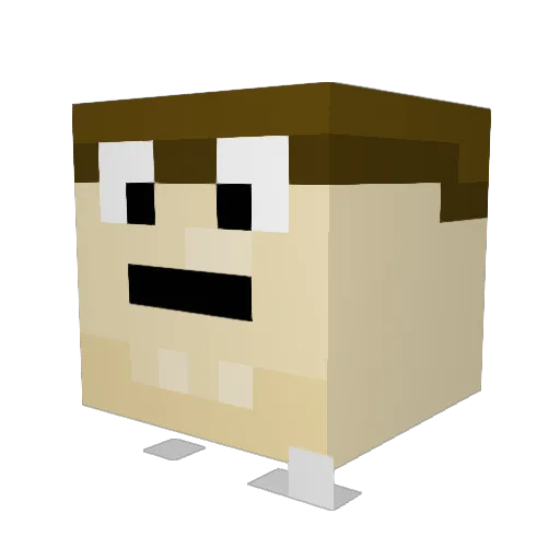 tx1frag Minecraft avatar head, 3D render