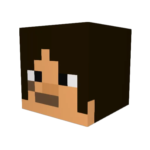 txad Minecraft avatar head, 3D render
