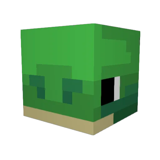 txelu Minecraft avatar head, 3D render