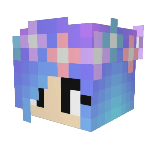 txhlia777 Minecraft avatar head, 3D render