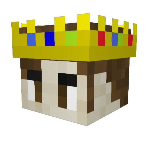 txkw Minecraft avatar head, 3D render