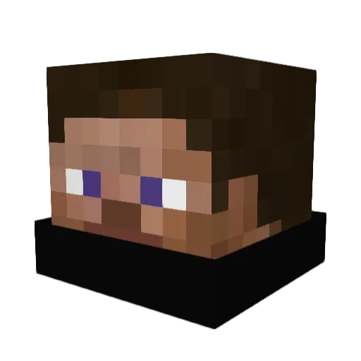 txshiii Minecraft avatar head, 3D render