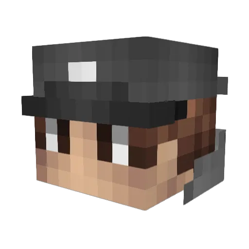 txvnl Minecraft avatar head, 3D render