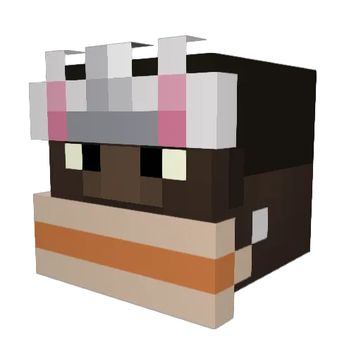 txvq Minecraft avatar head, 3D render