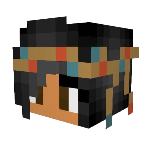 txyxox Minecraft avatar head, 3D render