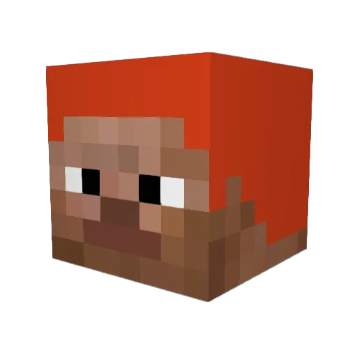 ty789 Minecraft avatar head, 3D render