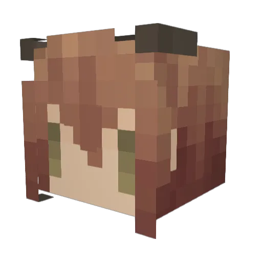 tyagama Minecraft avatar head, 3D render