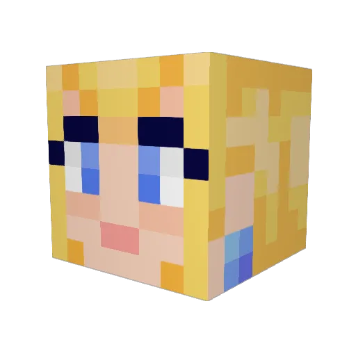 tyalahh Minecraft avatar head, 3D render