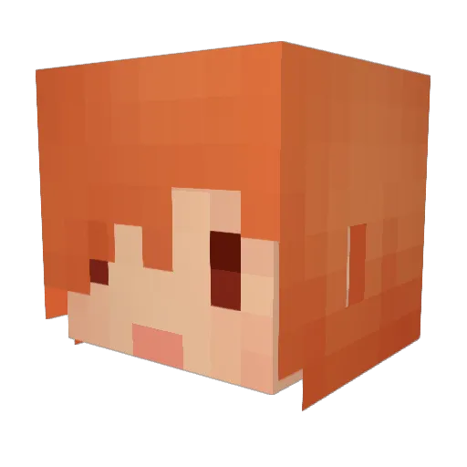 tyantaku Minecraft avatar head, 3D render