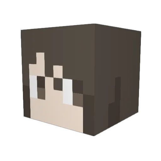 tyatya1218 Minecraft avatar head, 3D render