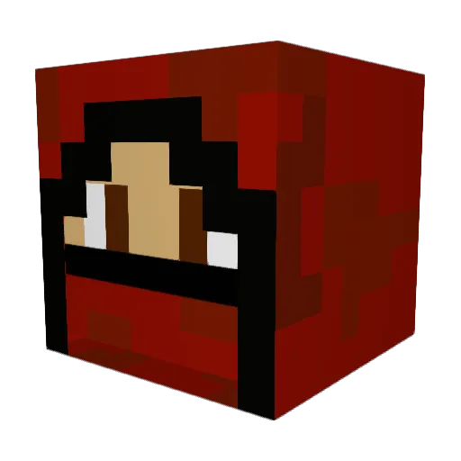 tybcory Minecraft avatar head, 3D render