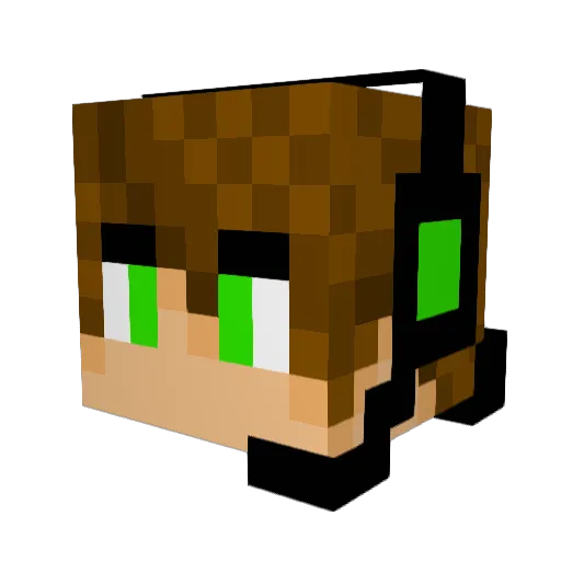 tybow12345 Minecraft avatar head, 3D render