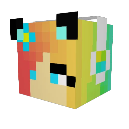 tybugs Minecraft avatar head, 3D render