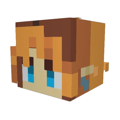 tycea99 Minecraft avatar head, 3D render