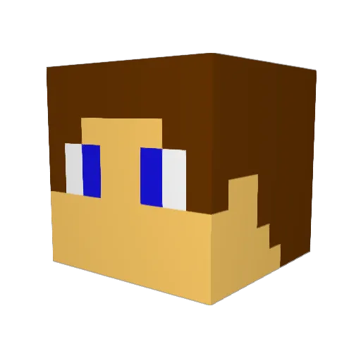 tycho1996 Minecraft avatar head, 3D render