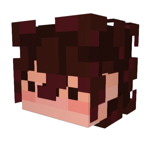 tychonical Minecraft avatar head, 3D render