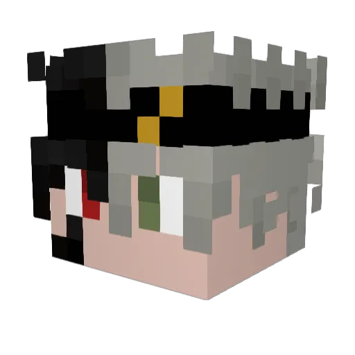 tygoninja Minecraft avatar head, 3D render