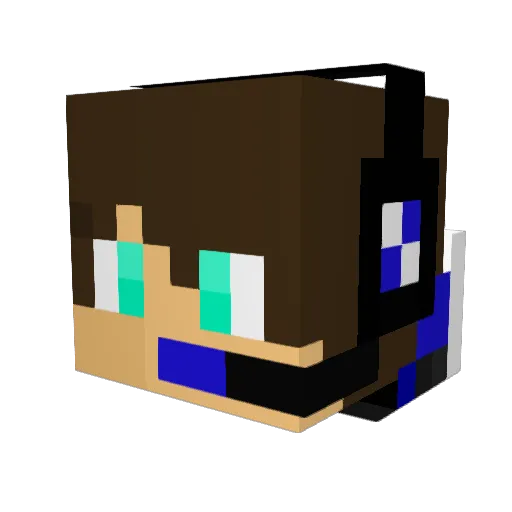 tyipcalgaming Minecraft avatar head, 3D render