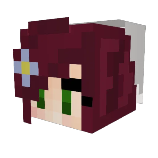 tykachick Minecraft avatar head, 3D render