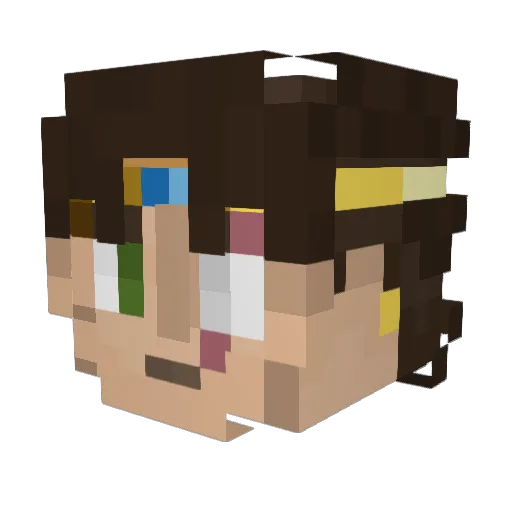 tykey2002 Minecraft avatar head, 3D render