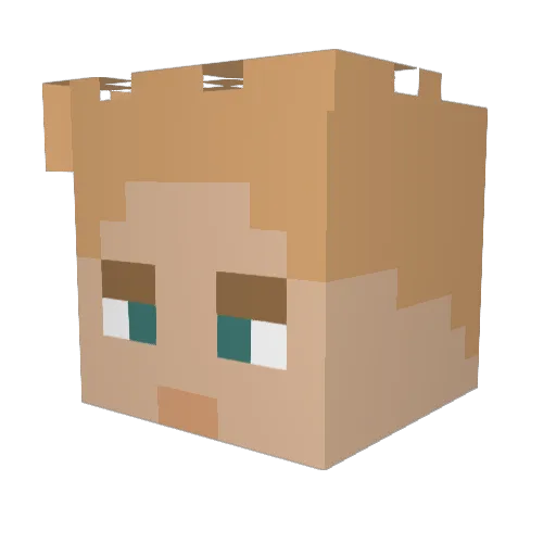 tylarrogge Minecraft avatar head, 3D render