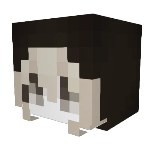 tylciaa Minecraft avatar head, 3D render