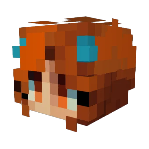 tyleen Minecraft avatar head, 3D render