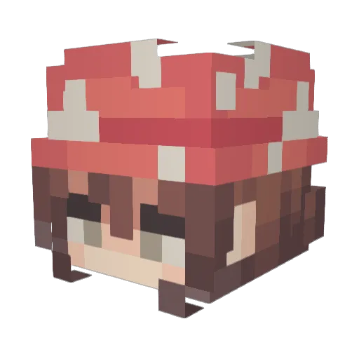 tylenzzz Minecraft avatar head, 3D render
