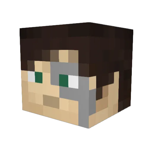 tyler12334 Minecraft avatar head, 3D render