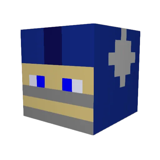 tylerburns Minecraft avatar head, 3D render