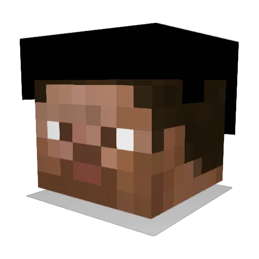 tylerehr Minecraft avatar head, 3D render