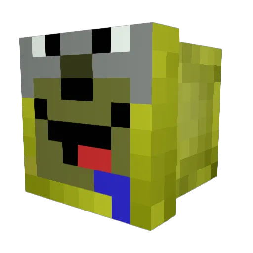 tylermat Minecraft avatar head, 3D render