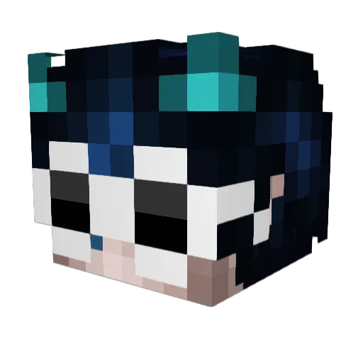 tylerrleee Minecraft avatar head, 3D render