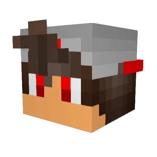tylertjb Minecraft avatar head, 3D render