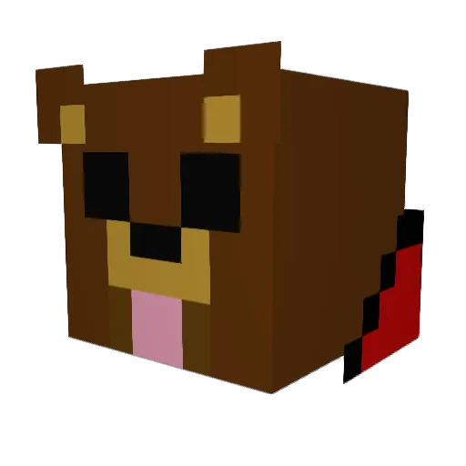tylorblue Minecraft avatar head, 3D render