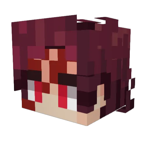 tylorlin Minecraft avatar head, 3D render