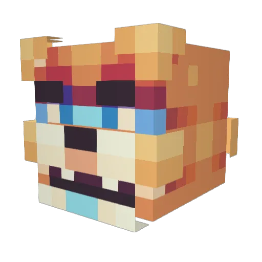 tylrswft Minecraft avatar head, 3D render