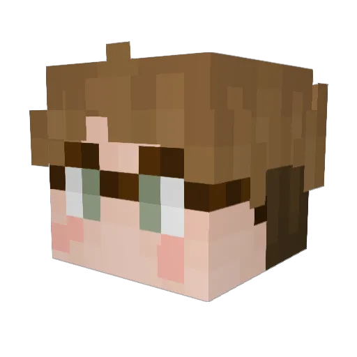 tylunne Minecraft avatar head, 3D render
