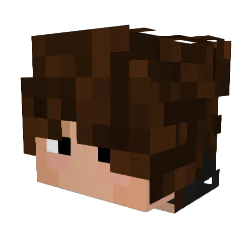 tym3q Minecraft avatar head, 3D render