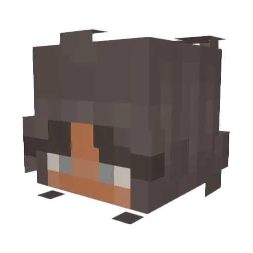 tym_khloe Minecraft avatar head, 3D render