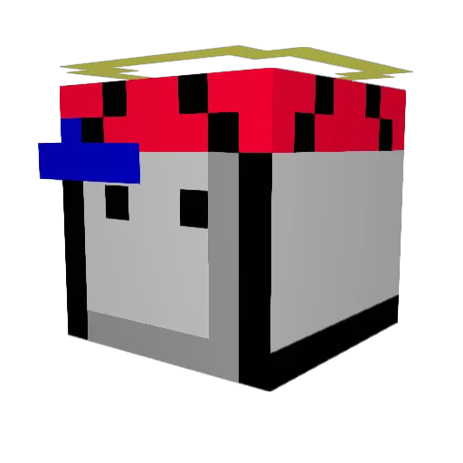 tymalo Minecraft avatar head, 3D render
