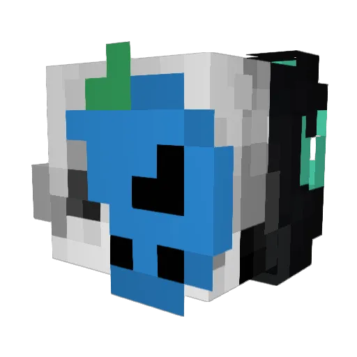 tymdragon Minecraft avatar head, 3D render
