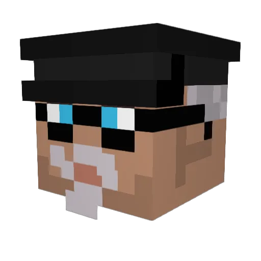 tymiskj Minecraft avatar head, 3D render