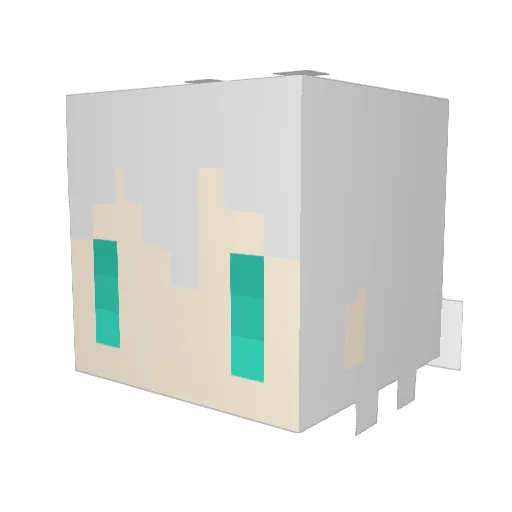 tynkrr Minecraft avatar head, 3D render