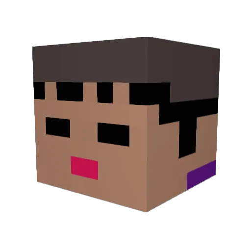 tyomin_M Minecraft avatar head, 3D render